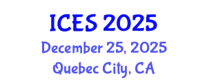 International Conference on Educational Sciences (ICES) December 25, 2025 - Quebec City, Canada