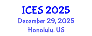 International Conference on Educational Sciences (ICES) December 29, 2025 - Honolulu, United States
