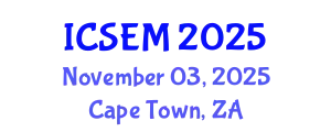 International Conference on Statistics, Econometrics and Mathematics (ICSEM) November 03, 2025 - Cape Town, South Africa