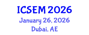 International Conference on Statistics, Econometrics and Mathematics (ICSEM) January 26, 2026 - Dubai, United Arab Emirates