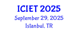 International Conference on Innovation and Educational Transformation (ICIET) September 29, 2025 - Istanbul, Turkey