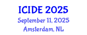 International Conference on Industrial Design Engineering (ICIDE) September 11, 2025 - Amsterdam, Netherlands