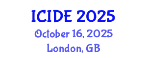 International Conference on Industrial Design Engineering (ICIDE) October 16, 2025 - London, United Kingdom