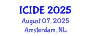 International Conference on Industrial Design Engineering (ICIDE) August 07, 2025 - Amsterdam, Netherlands