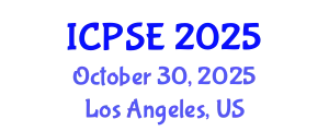 International Conference on Pharmaceutical Science and Engineering (ICPSE) October 30, 2025 - Los Angeles, United States