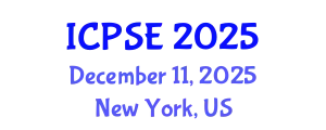International Conference on Pharmaceutical Science and Engineering (ICPSE) December 11, 2025 - New York, United States
