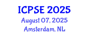 International Conference on Pharmaceutical Science and Engineering (ICPSE) August 07, 2025 - Amsterdam, Netherlands