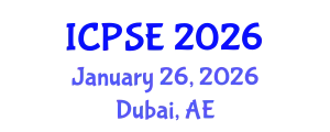International Conference on Pharmaceutical Science and Engineering (ICPSE) January 26, 2026 - Dubai, United Arab Emirates