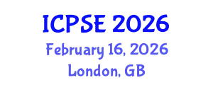 International Conference on Pharmaceutical Science and Engineering (ICPSE) February 16, 2026 - London, United Kingdom