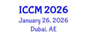 International Conference on Composite Materials (ICCM) January 26, 2026 - Dubai, United Arab Emirates
