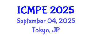 International Conference on Mechanical and Production Engineering (ICMPE) September 04, 2025 - Tokyo, Japan