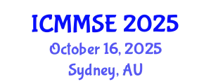 International Conference on Metallurgy, Materials Science and Engineering (ICMMSE) October 16, 2025 - Sydney, Australia
