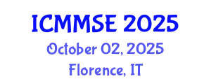 International Conference on Metallurgy, Materials Science and Engineering (ICMMSE) October 02, 2025 - Florence, Italy