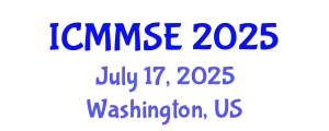 International Conference on Metallurgy, Materials Science and Engineering (ICMMSE) July 17, 2025 - Washington, United States