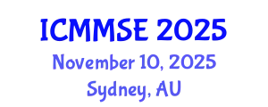 International Conference on Metallurgy, Materials Science and Engineering (ICMMSE) November 10, 2025 - Sydney, Australia