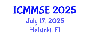 International Conference on Metallurgy, Materials Science and Engineering (ICMMSE) July 17, 2025 - Helsinki, Finland