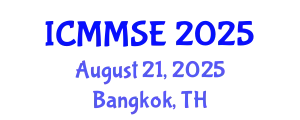 International Conference on Metallurgy, Materials Science and Engineering (ICMMSE) August 21, 2025 - Bangkok, Thailand