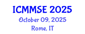 International Conference on Metallurgy, Materials Science and Engineering (ICMMSE) October 09, 2025 - Rome, Italy