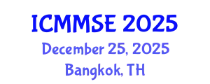 International Conference on Metallurgy, Materials Science and Engineering (ICMMSE) December 25, 2025 - Bangkok, Thailand
