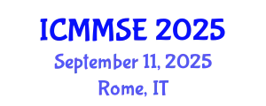 International Conference on Metallurgy, Materials Science and Engineering (ICMMSE) September 11, 2025 - Rome, Italy