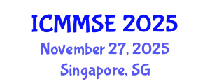 International Conference on Metallurgy, Materials Science and Engineering (ICMMSE) November 27, 2025 - Singapore, Singapore