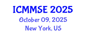 International Conference on Metallurgy, Materials Science and Engineering (ICMMSE) October 09, 2025 - New York, United States