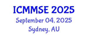 International Conference on Metallurgy, Materials Science and Engineering (ICMMSE) September 04, 2025 - Sydney, Australia