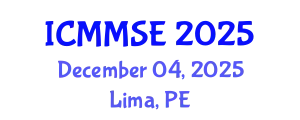 International Conference on Metallurgy, Materials Science and Engineering (ICMMSE) December 04, 2025 - Lima, Peru