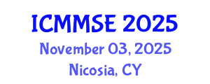 International Conference on Metallurgy, Materials Science and Engineering (ICMMSE) November 03, 2025 - Nicosia, Cyprus