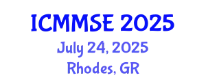 International Conference on Metallurgy, Materials Science and Engineering (ICMMSE) July 24, 2025 - Rhodes, Greece