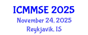 International Conference on Metallurgy, Materials Science and Engineering (ICMMSE) November 24, 2025 - Reykjavik, Iceland