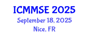 International Conference on Metallurgy, Materials Science and Engineering (ICMMSE) September 18, 2025 - Nice, France