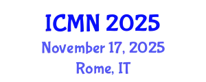International Conference on Microfluidics and Nanofluidics (ICMN) November 17, 2025 - Rome, Italy