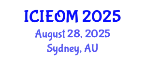 International Conference on Industrial Engineering and Operations Management (ICIEOM) August 28, 2025 - Sydney, Australia