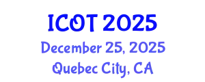 International Conference on Orthopedics and Traumatology (ICOT) December 25, 2025 - Quebec City, Canada