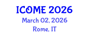 International Conference on Ocean and Marine Engineering (ICOME) March 02, 2026 - Rome, Italy
