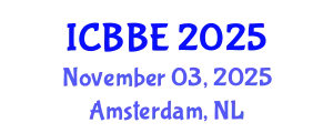International Conference on Bioengineering and Biomedical Engineering (ICBBE) November 03, 2025 - Amsterdam, Netherlands