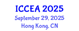 International Conference on Computer Engineering and Applications (ICCEA) September 29, 2025 - Hong Kong, China