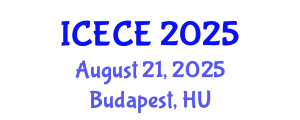 International Conference on Environmental and Civil Engineering (ICECE) August 21, 2025 - Budapest, Hungary