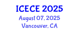 International Conference on Environmental and Civil Engineering (ICECE) August 07, 2025 - Vancouver, Canada