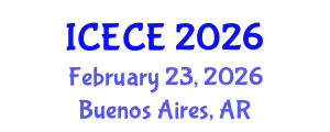 International Conference on Environmental and Civil Engineering (ICECE) February 23, 2026 - Buenos Aires, Argentina