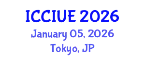 International Conference on Civil, Infrastructure and Urban Engineering (ICCIUE) January 05, 2026 - Tokyo, Japan