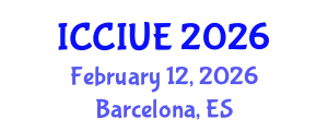 International Conference on Civil, Infrastructure and Urban Engineering (ICCIUE) February 12, 2026 - Barcelona, Spain