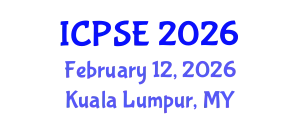 International Conference on Power Systems Engineering (ICPSE) February 12, 2026 - Kuala Lumpur, Malaysia