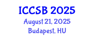 International Conference on Computational and Systems Biology (ICCSB) August 21, 2025 - Budapest, Hungary