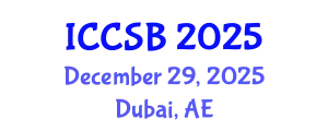 International Conference on Computational and Systems Biology (ICCSB) December 29, 2025 - Dubai, United Arab Emirates