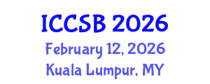 International Conference on Computational and Systems Biology (ICCSB) February 12, 2026 - Kuala Lumpur, Malaysia