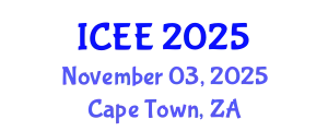 International Conference on Electrical Engineering (ICEE) November 03, 2025 - Cape Town, South Africa