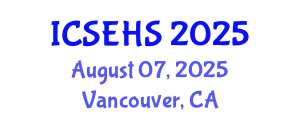 International Conference on Sport, Exercise and Health Sciences (ICSEHS) August 07, 2025 - Vancouver, Canada