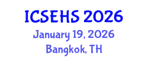 International Conference on Sport, Exercise and Health Sciences (ICSEHS) January 19, 2026 - Bangkok, Thailand